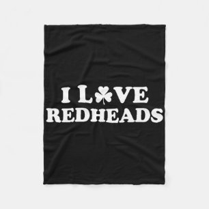 I Love Irish Redheads Boys 2 Fleece Blanket