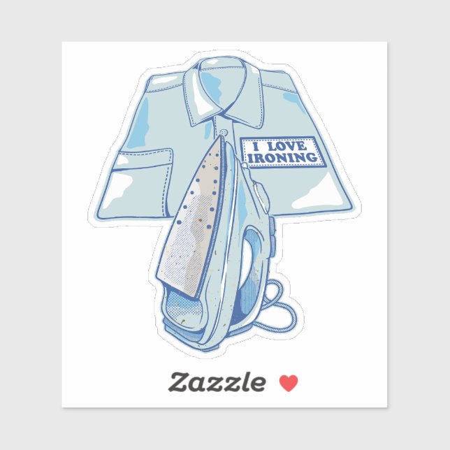 I love ironing funny iron (Sheet)