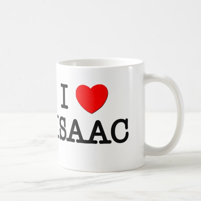 I Love Isaac Coffee Mug (Right)