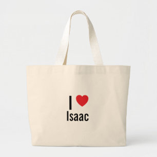 I love Isaac Large Tote Bag