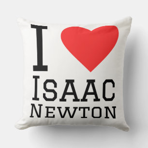 I love Isaac Newton Throw Pillow