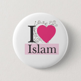 i love islam 2 inch round button