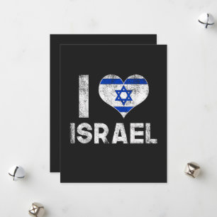 I Love Israel Holiday Card
