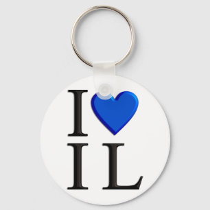 I Love Israel Keychain