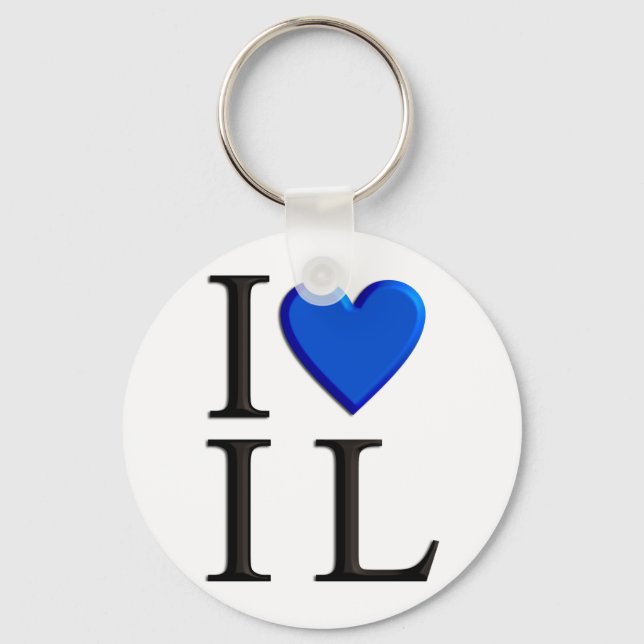 I Love Israel Keychain (Front)