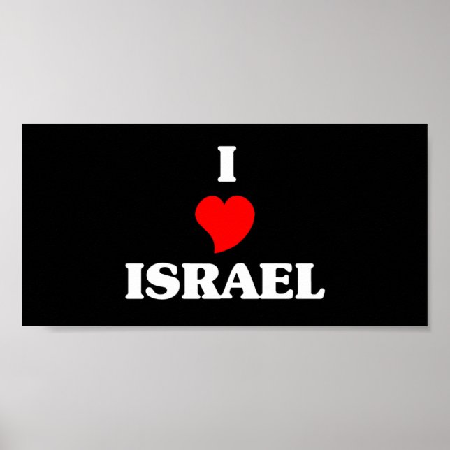 I Love Israel Poster (Front)