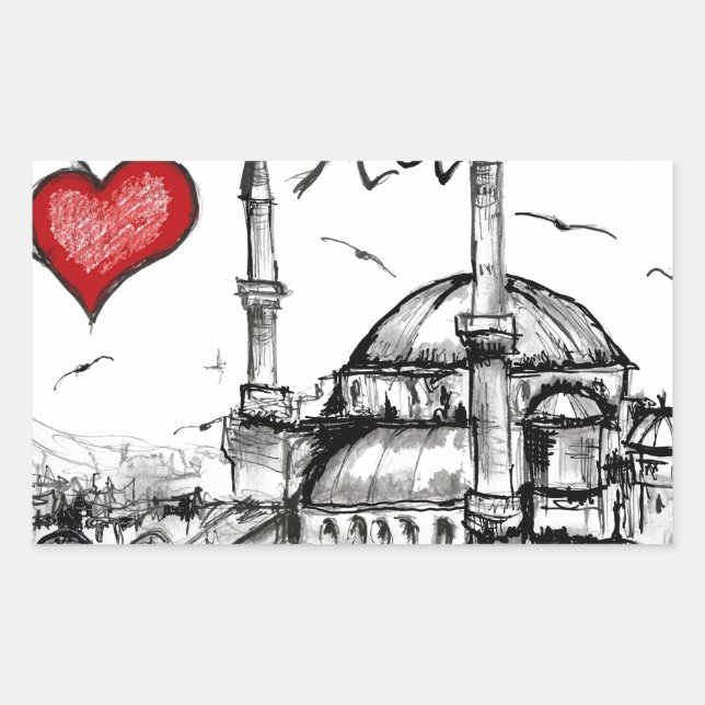 I love Istanbul Sticker (Front)