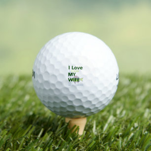 I love it when my wife lets me go fishing. golf balls