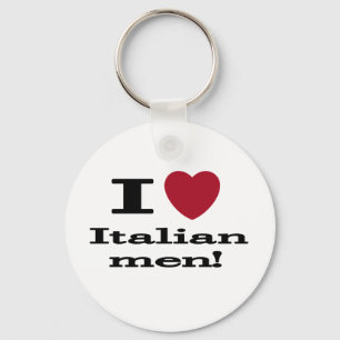 I Love Italian Men Keychain