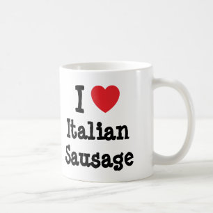 I love Italian Sausage heart T-Shirt Coffee Mug