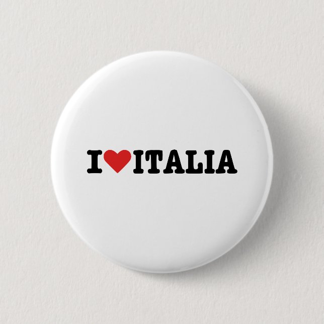 I love Italy 2 Inch Round Button (Front)