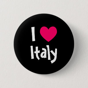 I Love Italy 2 Inch Round Button