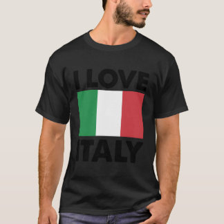 I Love Italy I Heart Italy Family Travel Italy Fla T-Shirt