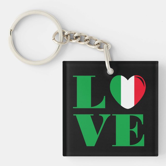 I love Italy Keychain (Front)
