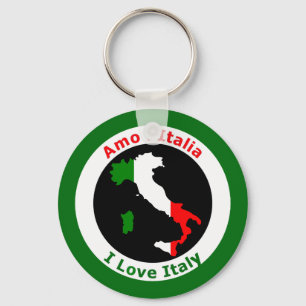 I LOVE ITALY KEYCHAIN