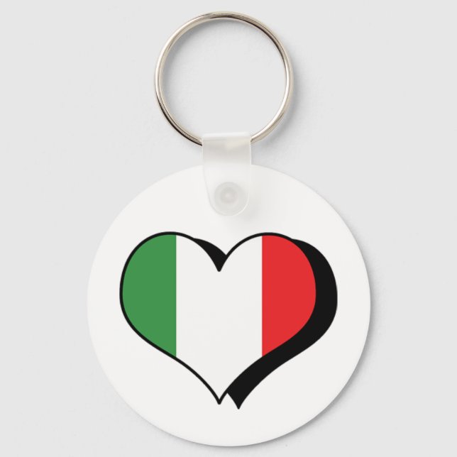 I Love Italy Keychain (Front)