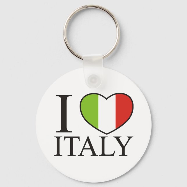 I Love Italy Keychain (Front)
