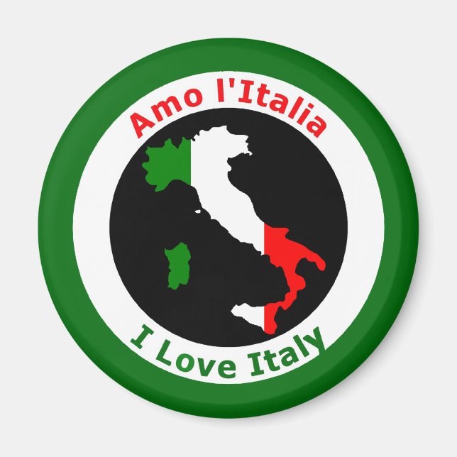 I LOVE ITALY MAGNET (Front)