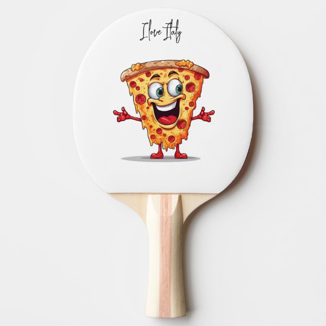 I love Italy Ping Pong Paddle (Front)