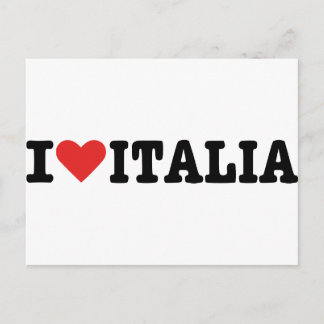 I love Italy Postcard