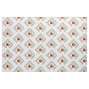 I love italy with italian flag colours fabric