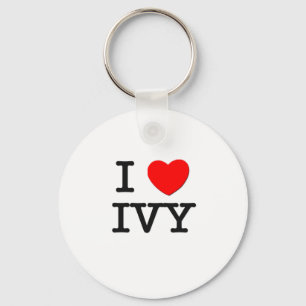 I Love Ivy Keychain