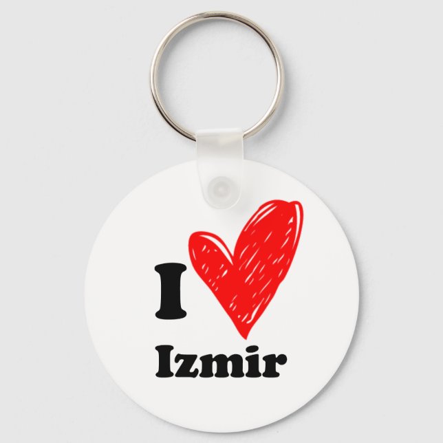 I Love Izmir Keychain (Front)