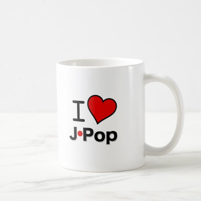 I Love J-Pop Coffee Mug (Right)
