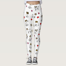 I Love Jack Russell Terrier Leggings