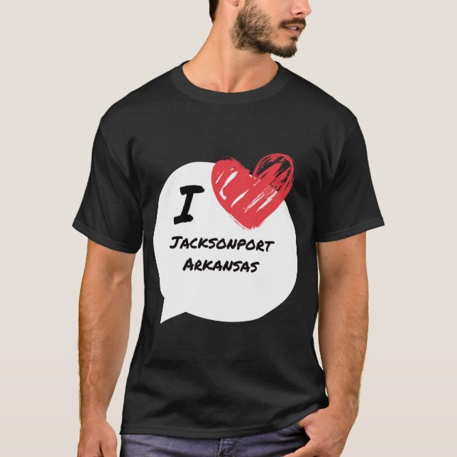 I love Jacksonport Arkansas T-Shirt (Front)