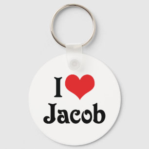 I Love Jacob Keychain