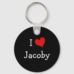 I Love Jacoby Keychain