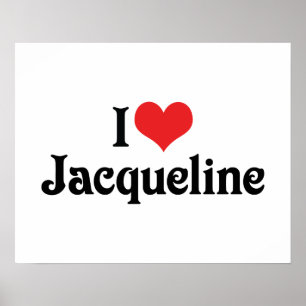 I Love Jacqueline Poster