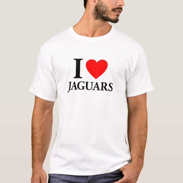 I Love Jaguars T-Shirt (Front)