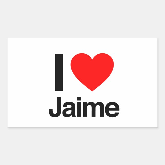 i love jaime sticker (Front)