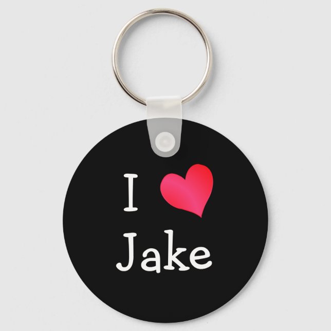 I Love Jake Keychain (Front)
