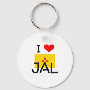 I Love Jal New Mexico Keychain