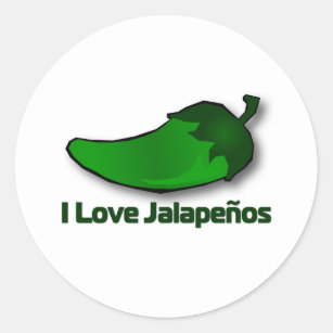 I Love Jalapenos Classic Round Sticker