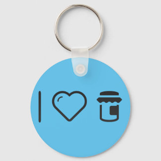 I Love Jam Keychain