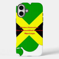 I Love Jamaica | Bold Flag Typography Art  Design