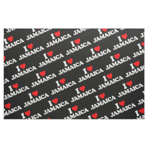 I LOVE JAMAICA FABRIC