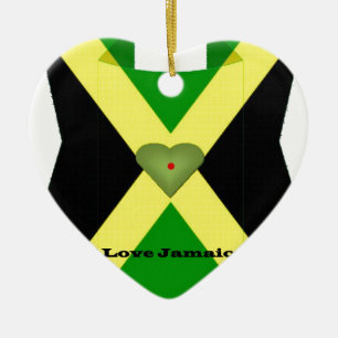 I Love Jamaica Have a Nice Day and a Better Night Ceramic Ornament