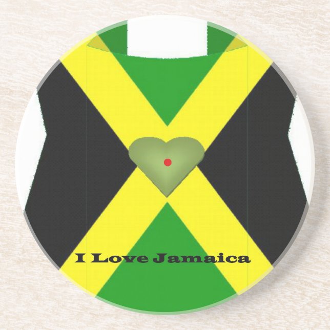 I Love Jamaica Have a Nice Day and a Better Night Coaster (Front)