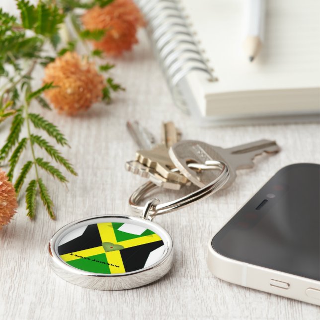 I Love Jamaica Have a Nice Day and a Better Night Keychain (Side)