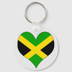 I Love Jamaica Keychain