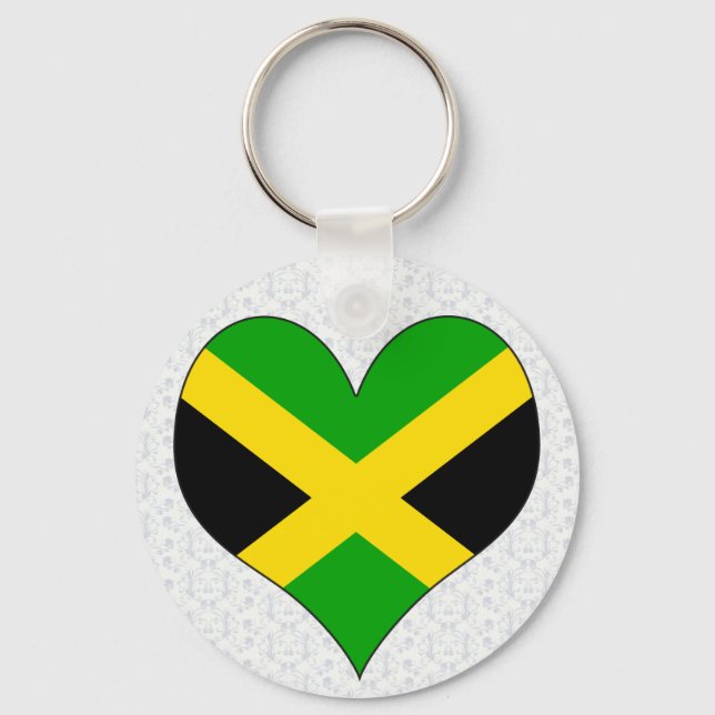 I Love Jamaica Keychain (Front)
