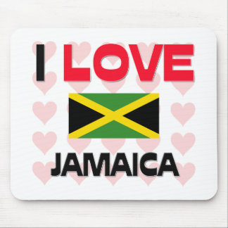 I Love Jamaica Mouse Pad