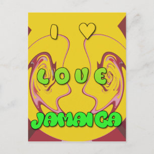 I love Jamaica.png Postcard