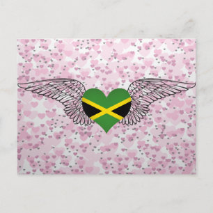 I Love Jamaica -wings Postcard