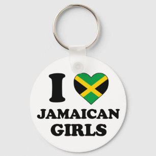 I love Jamaican girls Keychain